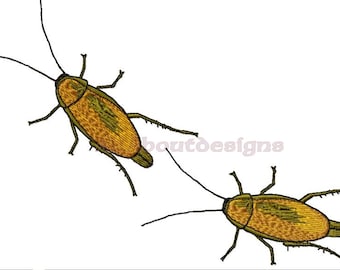 EWWWWW Cockroach - Roach  - 2 Machine Embroidery design files -  Pes Art Dst Exp Hus Jef  Vp3 Vip XXX formats