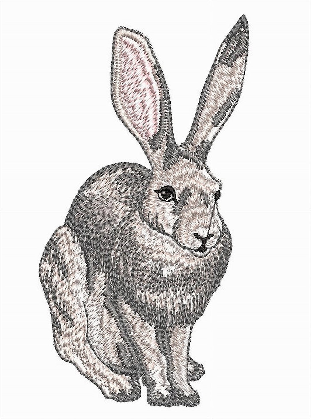 Jack Rabbit Machine Embroidery Design Files - FORMAT: Dst - Exp - Hus ...