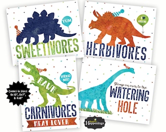 Dinosaur Birthday Signs, Dinosaur Party Signs Bundle, Dinosaur Birthday Decorations, T Rex Birthday Signage, Dino Sign Package, Prehistoric