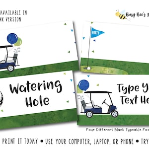 Golf Geburtstag Food Zelte Golf Food Zelte Golf Party Food Zelte Golf Party Label Sport Geburtstag Food Tent Digital File Busy Bee's Happenings