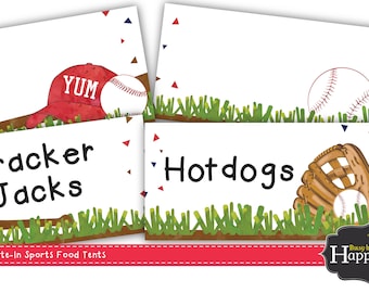 Baseball Food Labels (with Photos) | Etsy