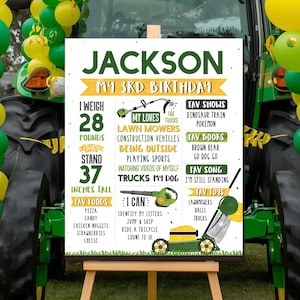 Señal de hito de cortadora de césped / Señal de hito de herramientas de jardín con temática de exterior (archivo digital)