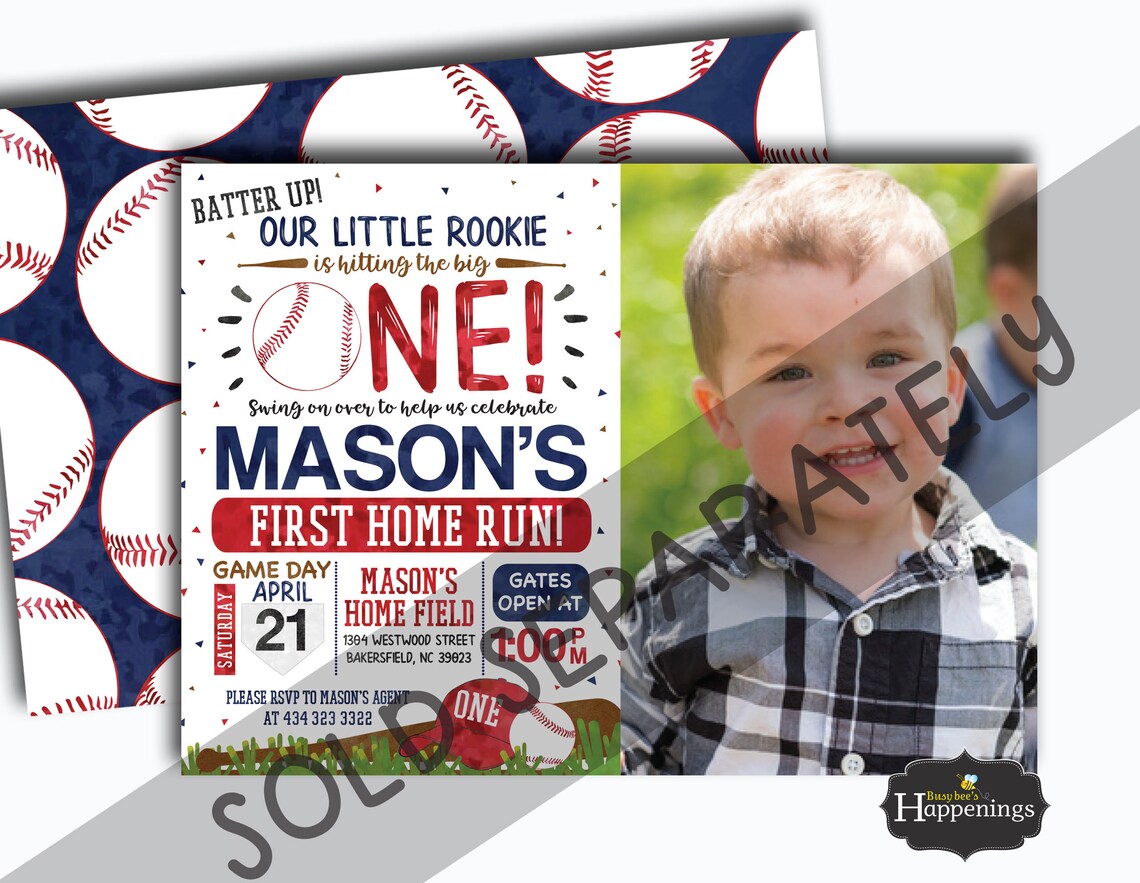 Baseball Birthday Signs Rookie of the Year Signs Little - Etsy