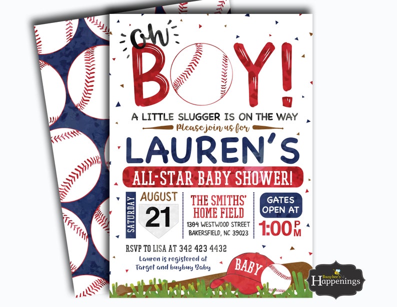 etsy baby invitations