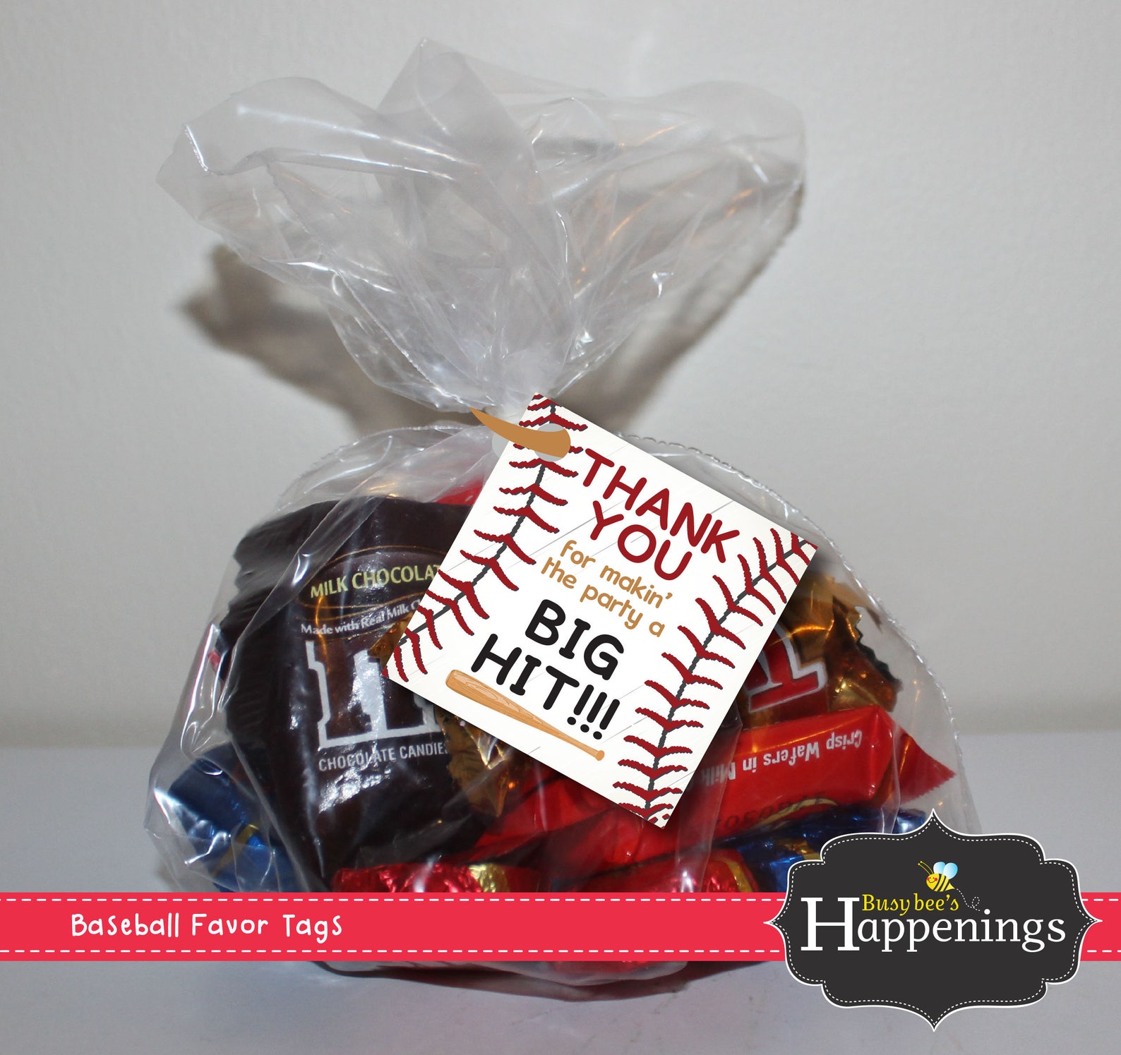 Baseball Favor Tags Sports Favor Tag Baseball Birthday Ball Etsy