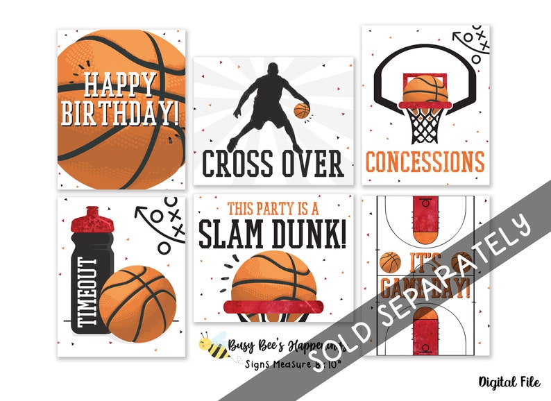 Basketball-Zeitkapsel, Basketball-Geburtstag, erster Geburtstag, erster Basketball-Geburtstag, Sport-Geburtstag, digitale Datei, Busy Bee's Happenings Bild 7