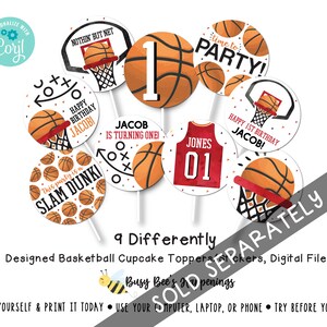 Basketball-Zeitkapsel, Basketball-Geburtstag, erster Geburtstag, erster Basketball-Geburtstag, Sport-Geburtstag, digitale Datei, Busy Bee's Happenings Bild 8