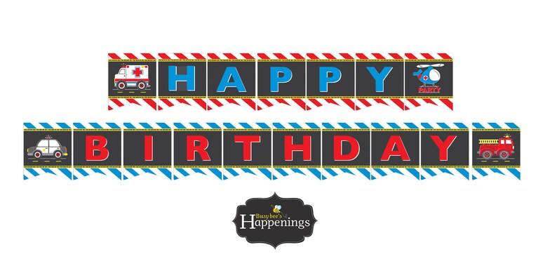 First Responders Birthday Invitation First Responders Invite | Etsy