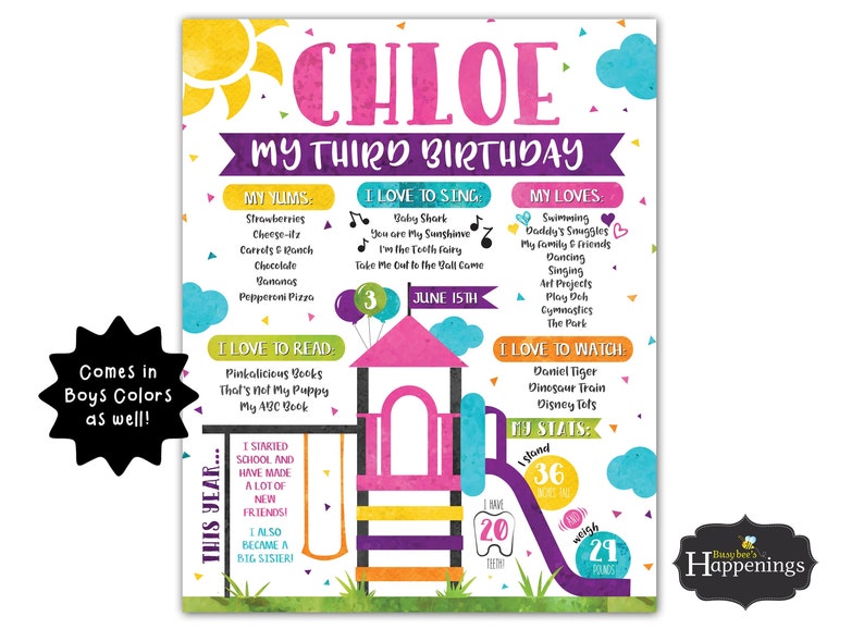 Playground Birthday Party Playground Milestone Sign Swing Set Birthday Party Park Birthday Party Digital File by Busy bee/'s Happenings