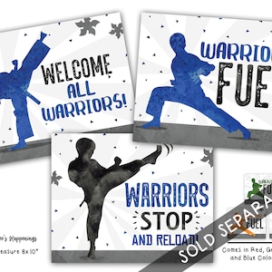 Karate Birthday Favor Tags Ninja Birthday Favor Tags Karate - Etsy