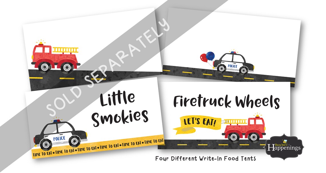 First Responders Birthday Invitation First Responders Invite | Etsy