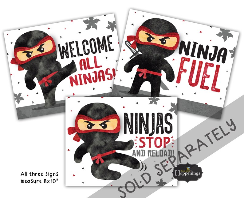 Ninja Birthday Invitation Martial Arts Invite Ninja Birthday Etsy