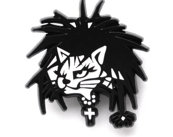 Goth Kitty Pin