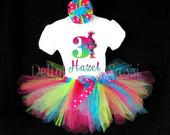 trolls 2nd birthday outfit
