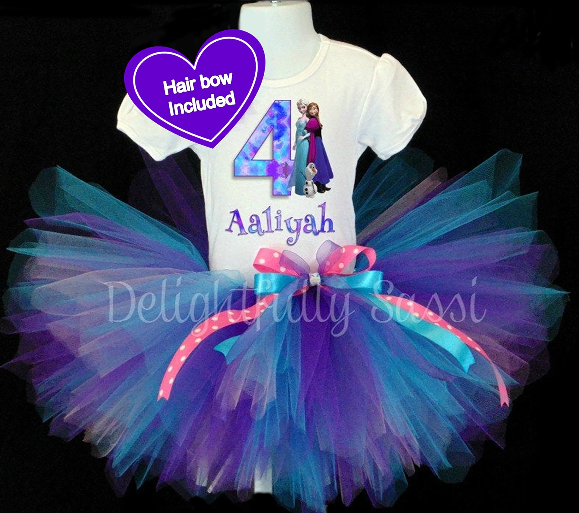 Frozen Tutu Set Frozen Birthday Tutu 
