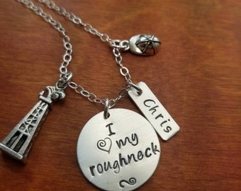 Oilfield Wife Jewelry Oilfield Wife Gift Oil Tower Jewelry Oilfield Girlfriend Oilfield Wife Bracelet Roughneck Wife Jewelry