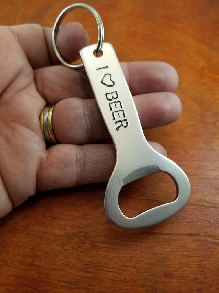 Kefley Best Dad Ever Beer Bottle Opener Keychain - Zinc Alloy Practical Gift For Beer Lovers From Daughter Or Son