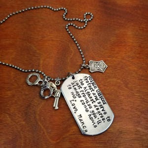 Hand Stamped Personalized Police Officer key chain, State Trooper, Protect and serve, Thin blue line, Blue Lives Matter, LEO, keep him safe
