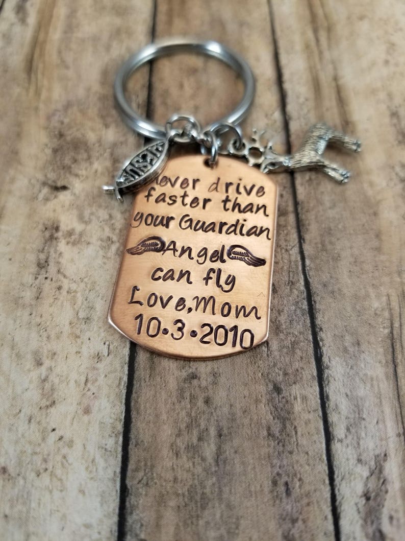 Guardian Angel key chain new driver gift Young driver gift Etsy