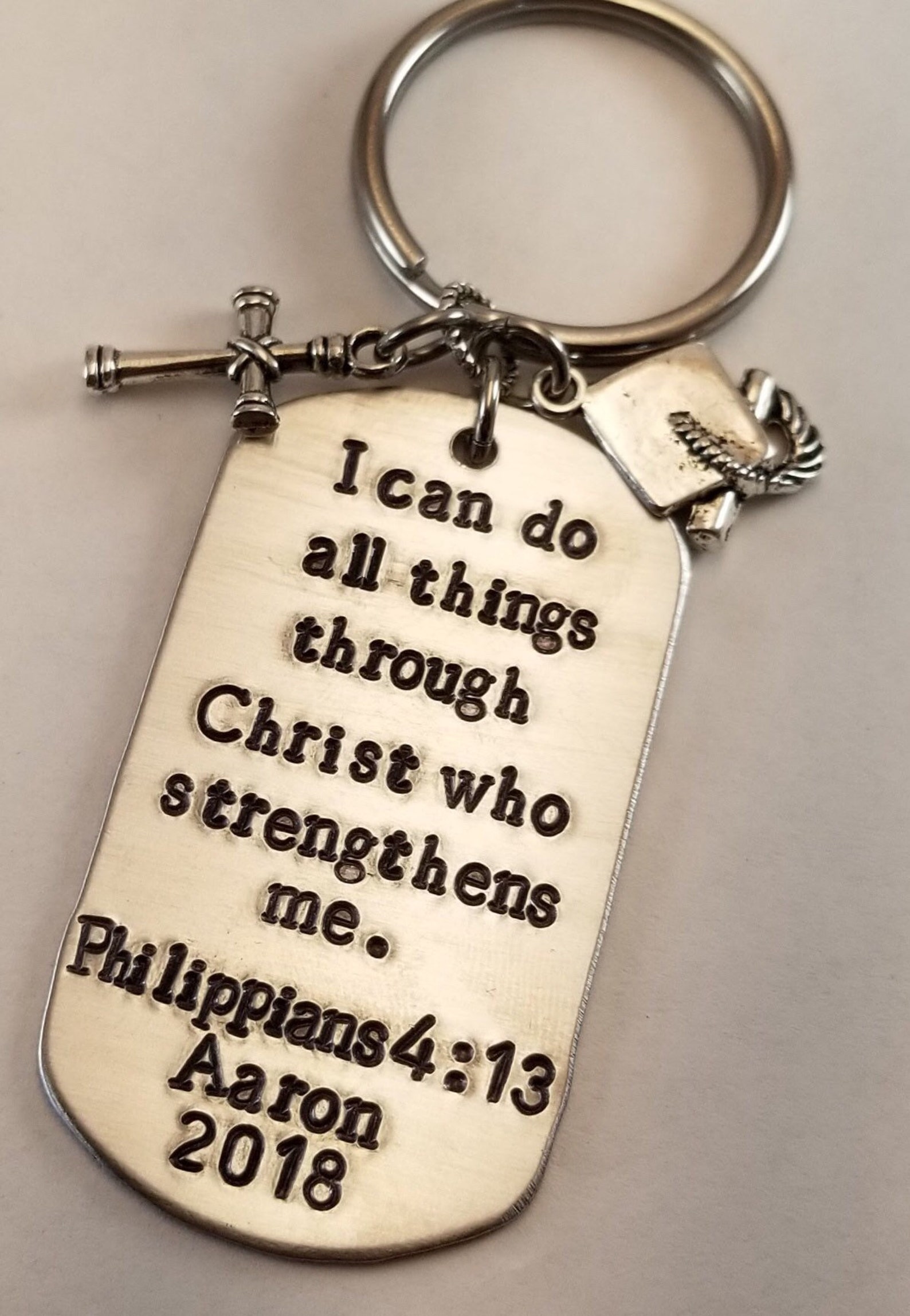 Scripture Key Chains Graduation Bible Verse Key Chain, Philippians 4:13, Religious Gift, I ...