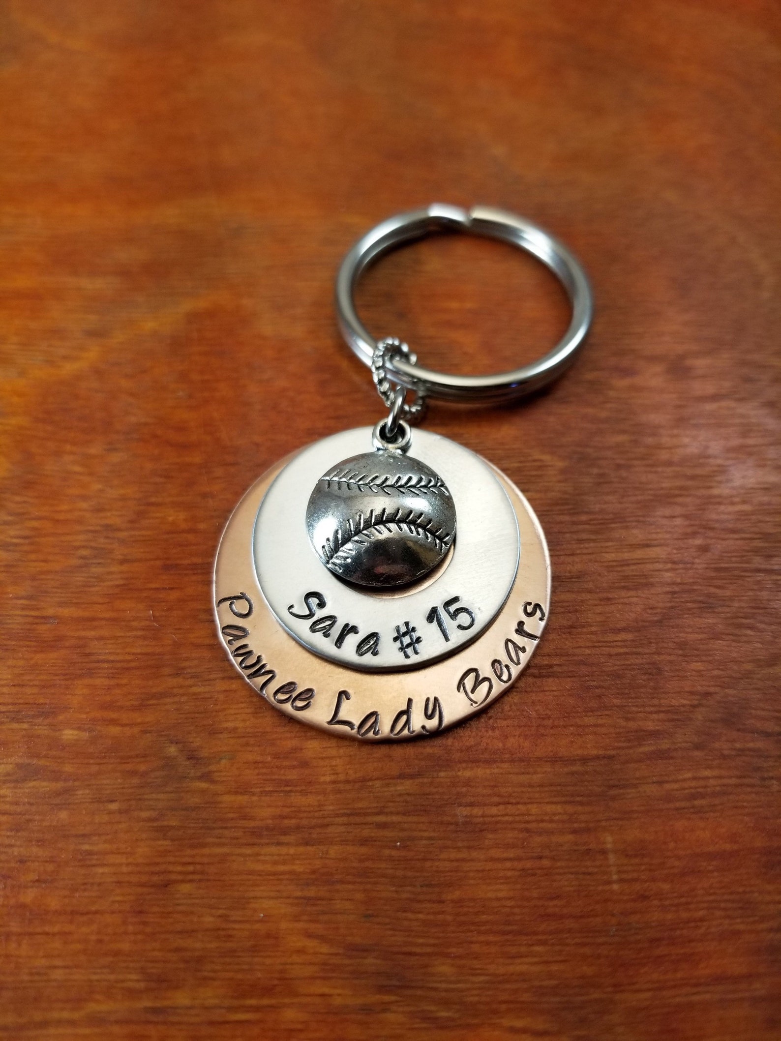 Softball Player Key Chain Sports Gift Softball Team Team Etsy