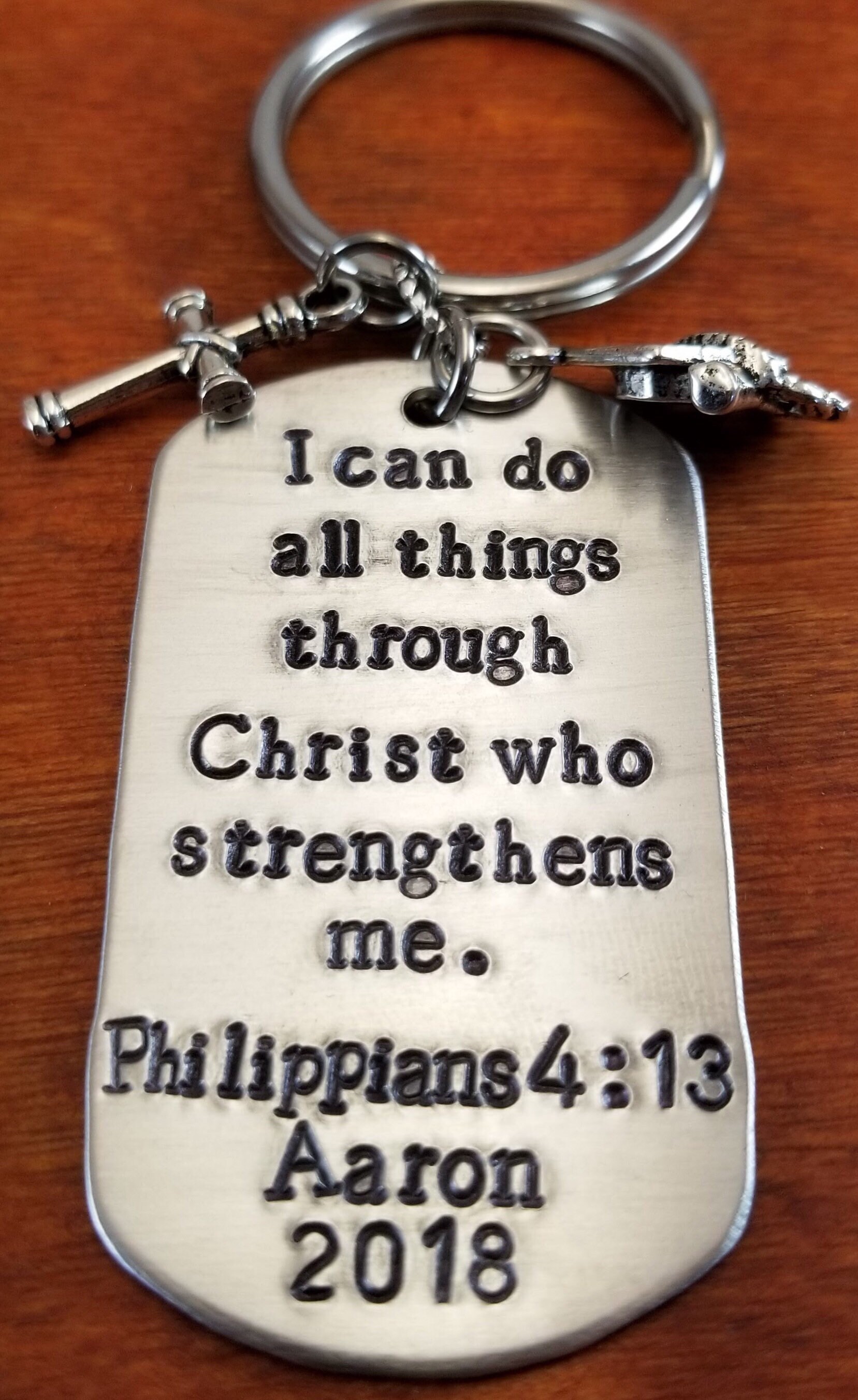Scripture Key Chains Graduation Bible Verse Key Chain, Philippians 4:13, Religious Gift, I ...