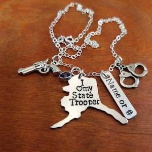 Alaska State Trooper wife necklace