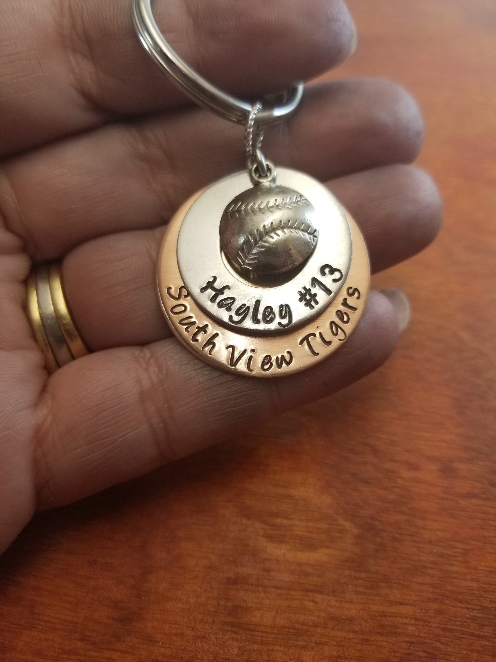 Softball Player Key Chain Sports Gift Softball Team Team Etsy