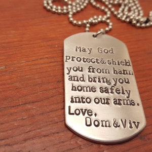 Personalized-Police Prayer dog tag-Protect and shield you from harm-Police officer gift-Fireman gift-Fireman Prayer-Firefighter gift-hero