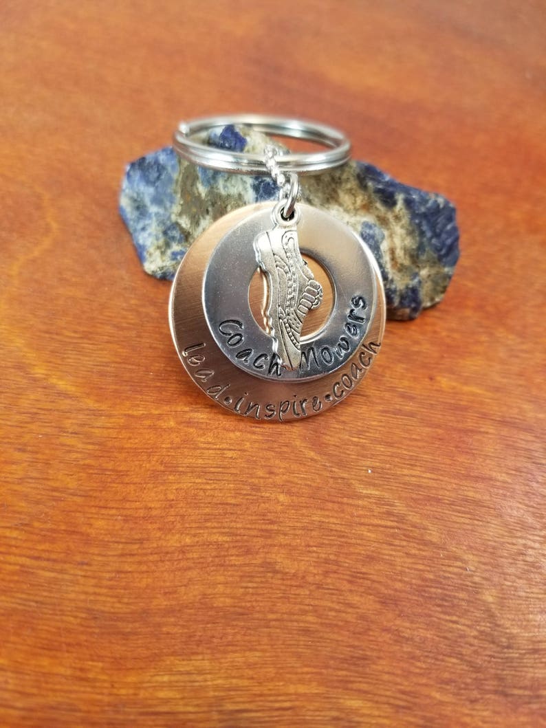 Track Coach Key Chain Lead Inspire Coach Running Coach Etsy