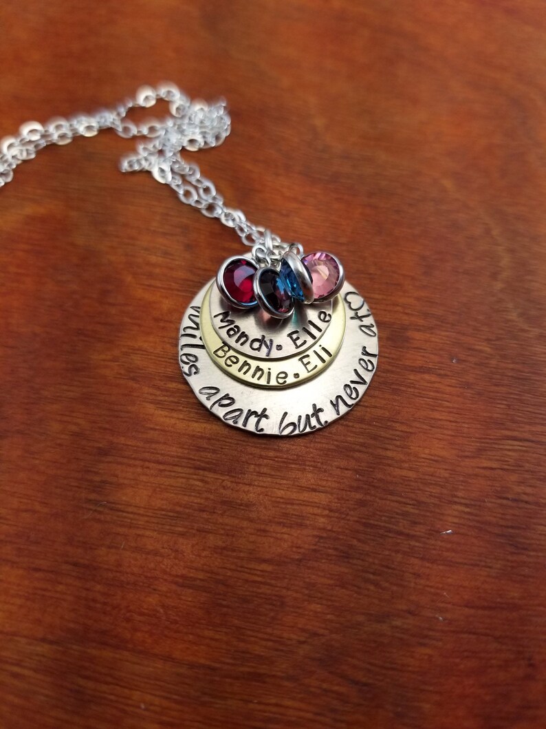 Grandma Necklace Miles Apart Love At A Distance Image 0