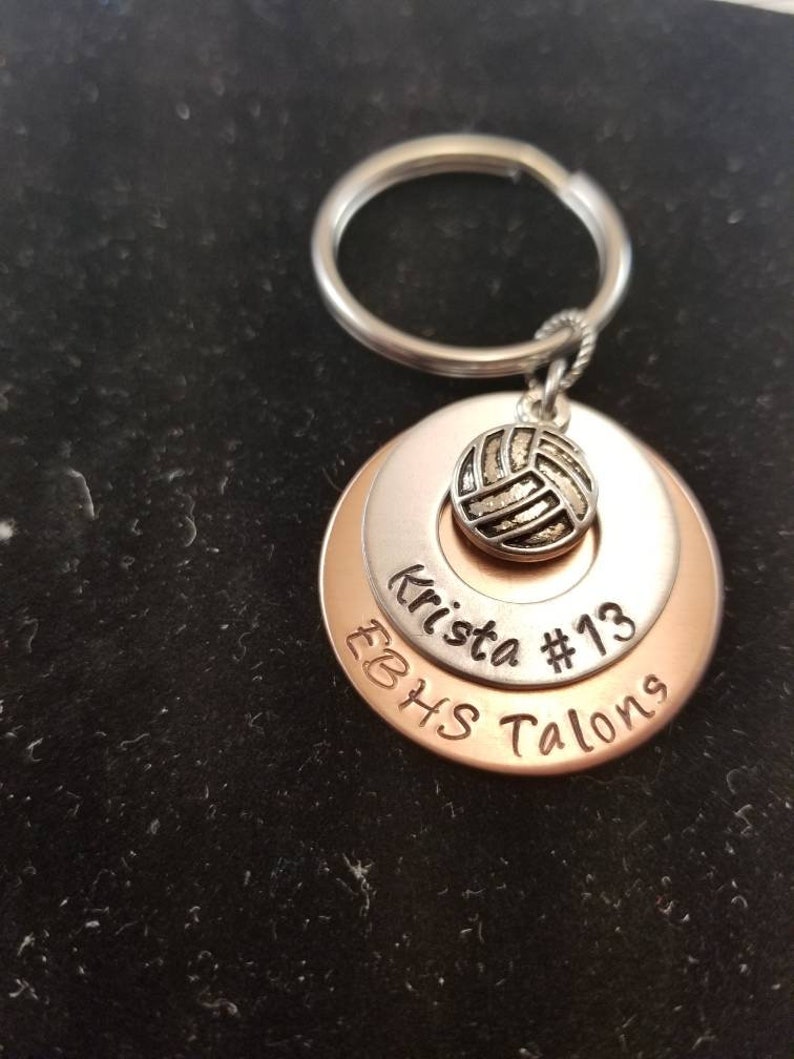 Volleyball Player key chain Volleyball team gift Hand Etsy