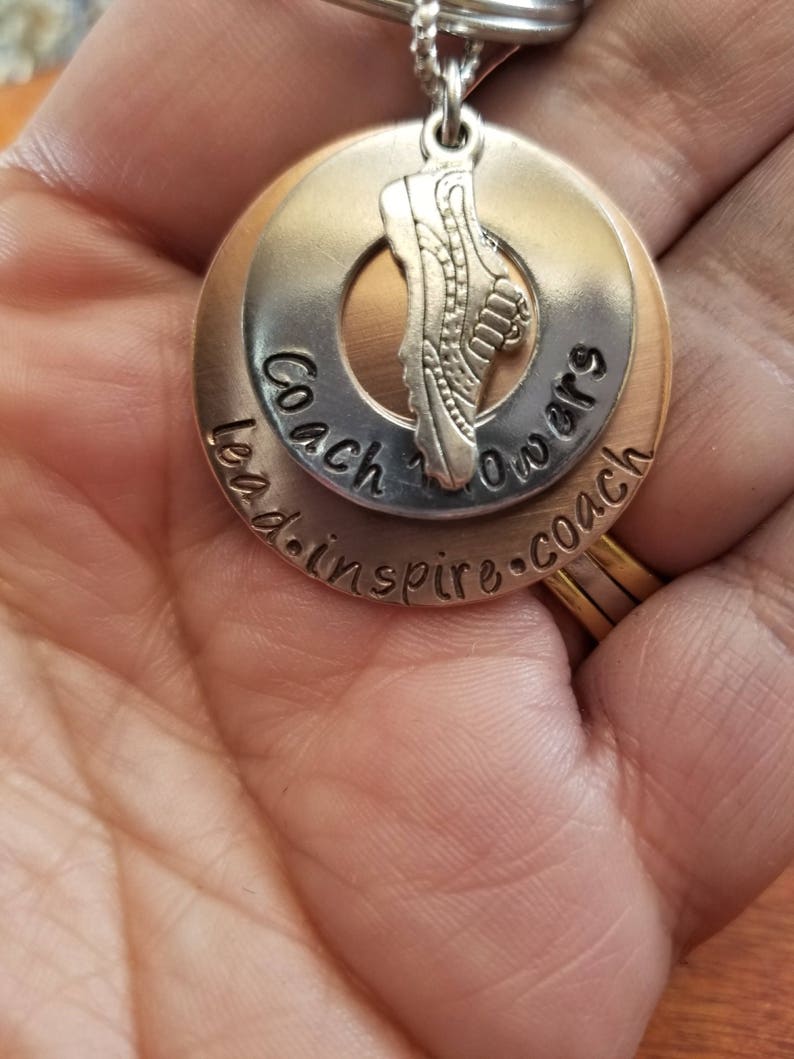 Track Coach Key Chain Lead Inspire Coach Running Coach Etsy