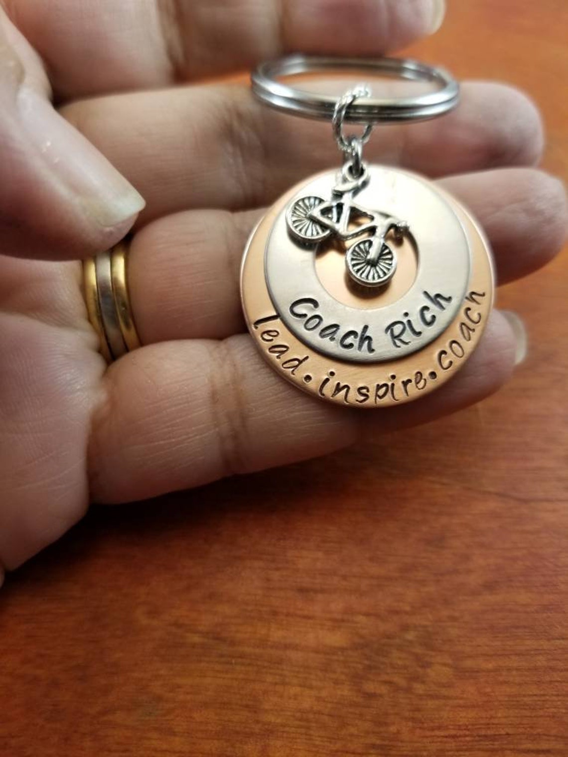 Cycling Coach Key Chain Lead Inspire Coach Bicycle Coach Etsy