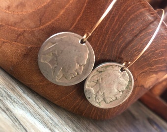 Buffalo Nickel Coin Earrings / FSU  - QTY 1