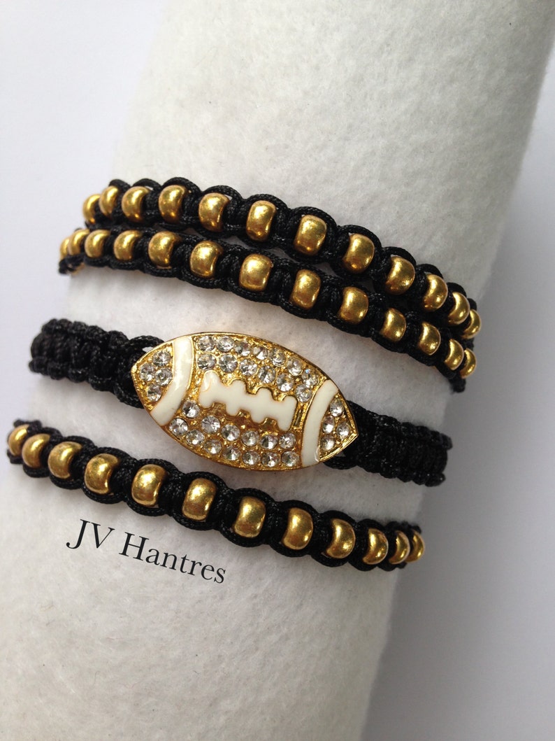 UCF Knights / Central Florida Stackable Macrame Bracelet U Etsy