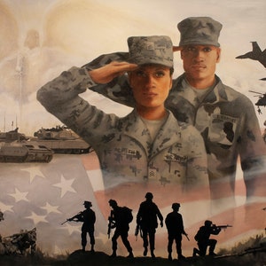 american military artwork