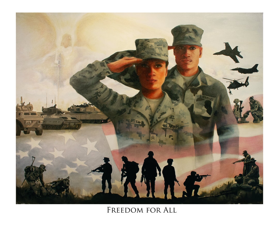 Freedom is not free military soldiers gift respect - Soldier - Posters and  Art Prints