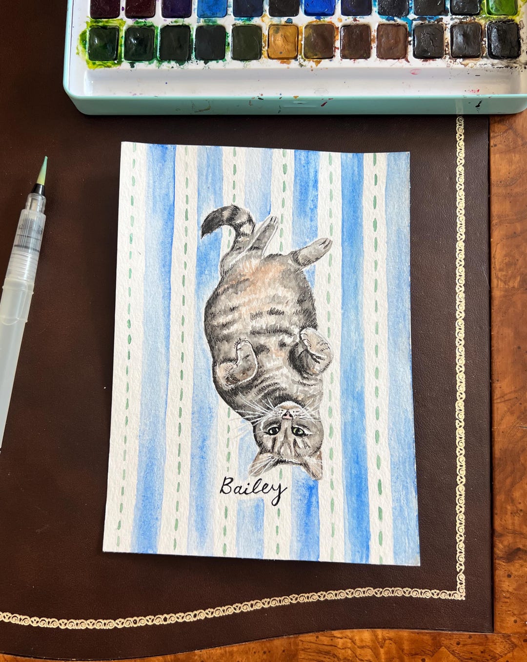 Custom Watercolor Pet Portrait, Hand-painted Dog or Cat Art - Etsy