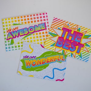 Juego de 6 postales: Eres maravilloso, asombroso, el mejor estímulo, amistad, relación, correo postal