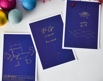 Nativity Art Print Set – Gold Foil Christmas Story, Limited Edition