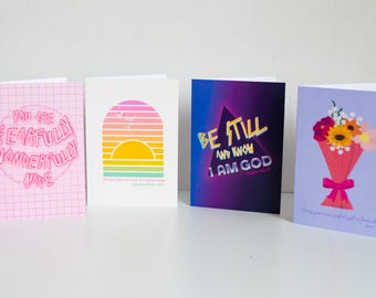 Bible Verse Notecards: Christian Encouragement Cards, Happy Mail