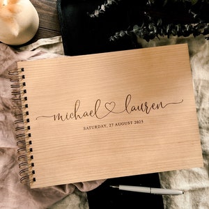 Wedding Guest Book Alternative - Personalised Unique Wedding Guestbook, Rustic Wedding Decor, Wedding Photo Album, Wedding Planner Gift Idea