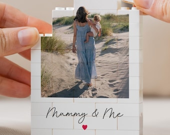Mummy And Me Photo Keepsake Gift, Personalised Mothers Day Keepsake, Mum Birthday Present From Daughter, New Mum Gift, Mummy Photo Block