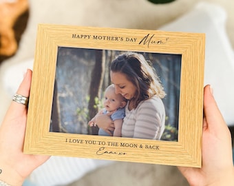 Personalised Gift For Mum, Mother's Day Gift, Photo Gift For Mom, Unique Mothers Day Gift For Mummy, Engraved Frame For New Mum From Baby