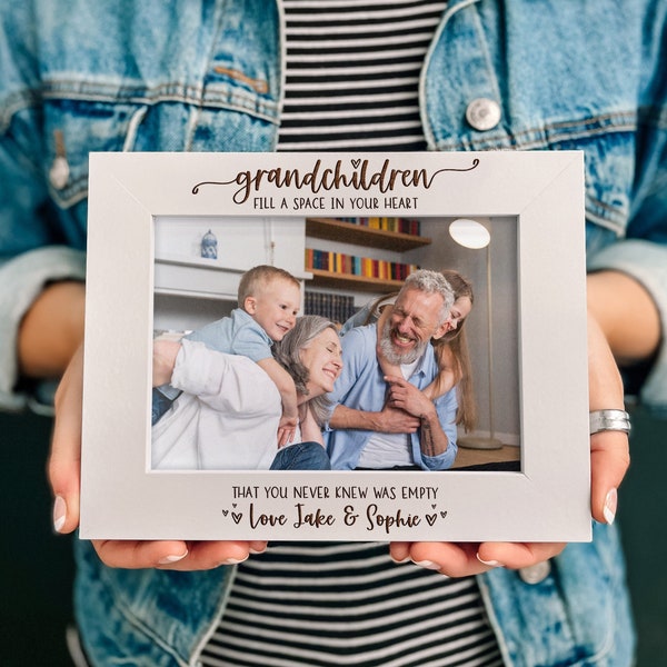 Christmas Gift For Grandparents, Grandchildren Photo Frame, Personalised Gifts For Grandma From Grandkids, Grandad Nanny Presents