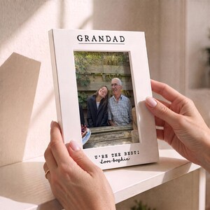 Personalised Grandad Gift From Grandkids, Birthday Photo Frame, First Christmas Gift For Grandparents, Family Keepsake For Grandma image 5