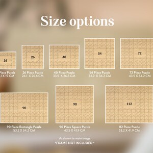 Hochzeitsgästebuch Alternative | Puzzle-Gästebuch Alternative Hochzeit, individuelles rustikales Hochzeitsdekor, personalisiertes Puzzle-Gästebuch Bild 9