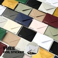 Luxury Envelopes C6, 5x7 or C5 in 12 Different Colours, Wedding Invitations Invites, Save the Dates RSVP Envelopes, Free Foil Stickers