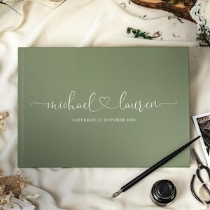 Personalized Wedding Guest Books, Polaroid Photo Album, Custom Wedding Planner Scrapbook, Reception Guestbook Wedding Gift, Anniversary Gift